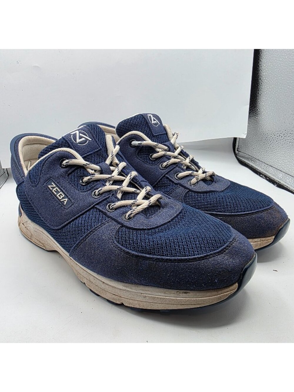 Zeba Hands Free Mens Size 12 Blue Casual Shoes Walking Outdoors Comfort